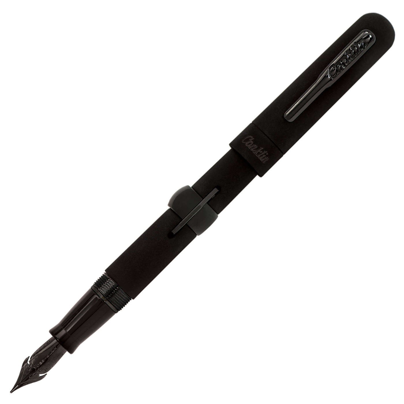 Conklin Mark Twain Crescent Superblack & Gunmetal Limited Edition (1898) Fountain Pen