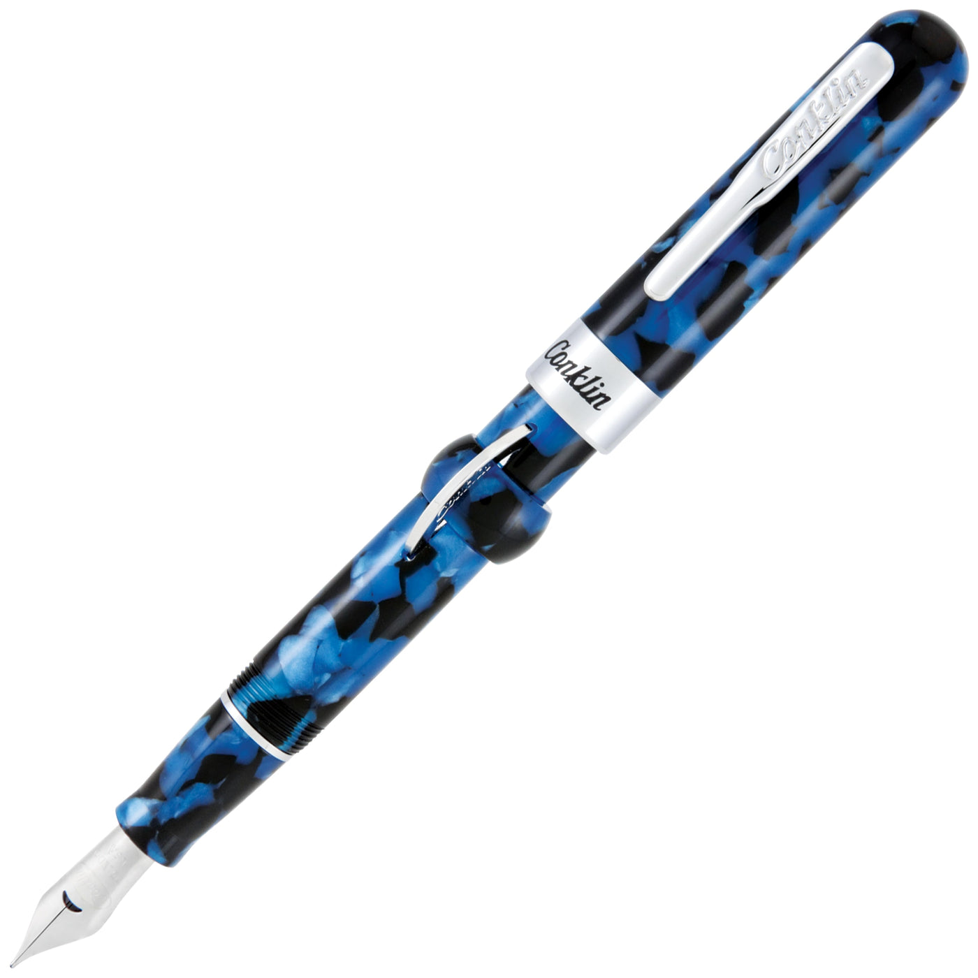 Conklin Mark Twain Crescent Filler Vintage Blue Fountain Pen | CK71812 | Pen Place