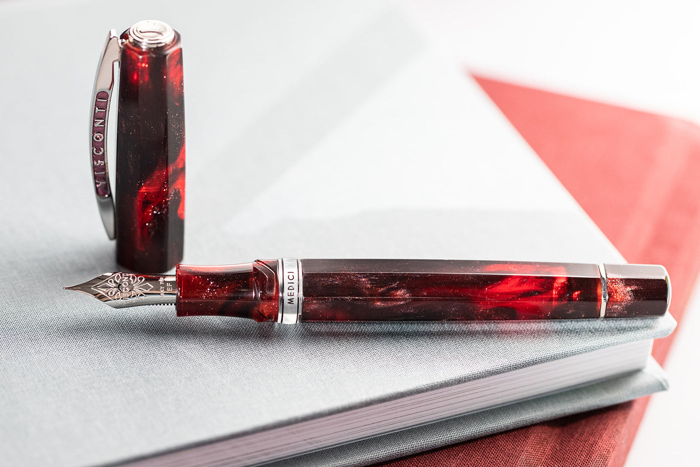Visconti Medici Astral Stellar Red Fountain Pen