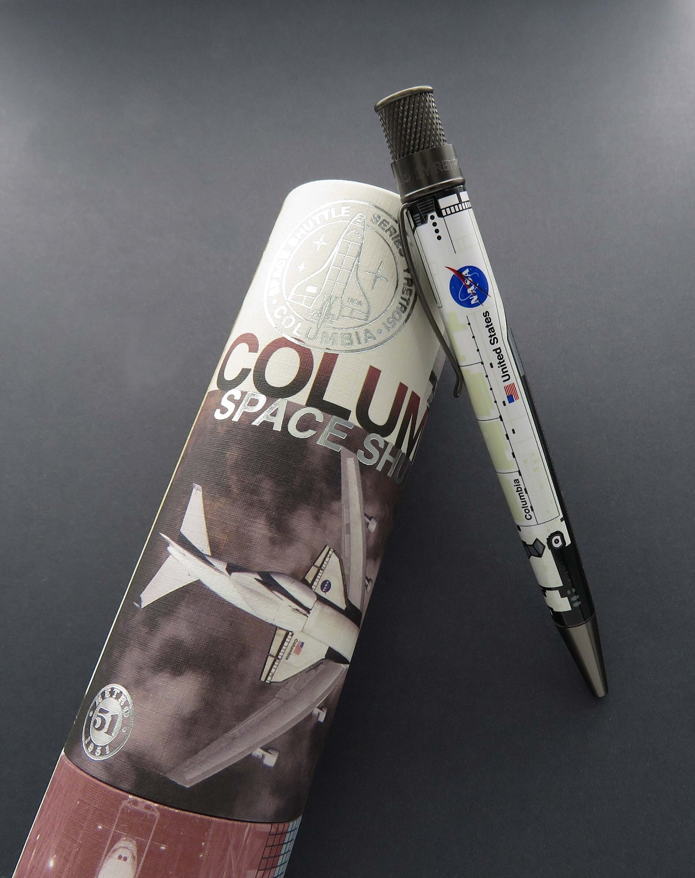 Retro 1951 Tornado Columbia Space Shuttle Rollerball Pen