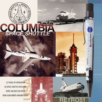 Retro 1951 Tornado Columbia Space Shuttle Rollerball Pen