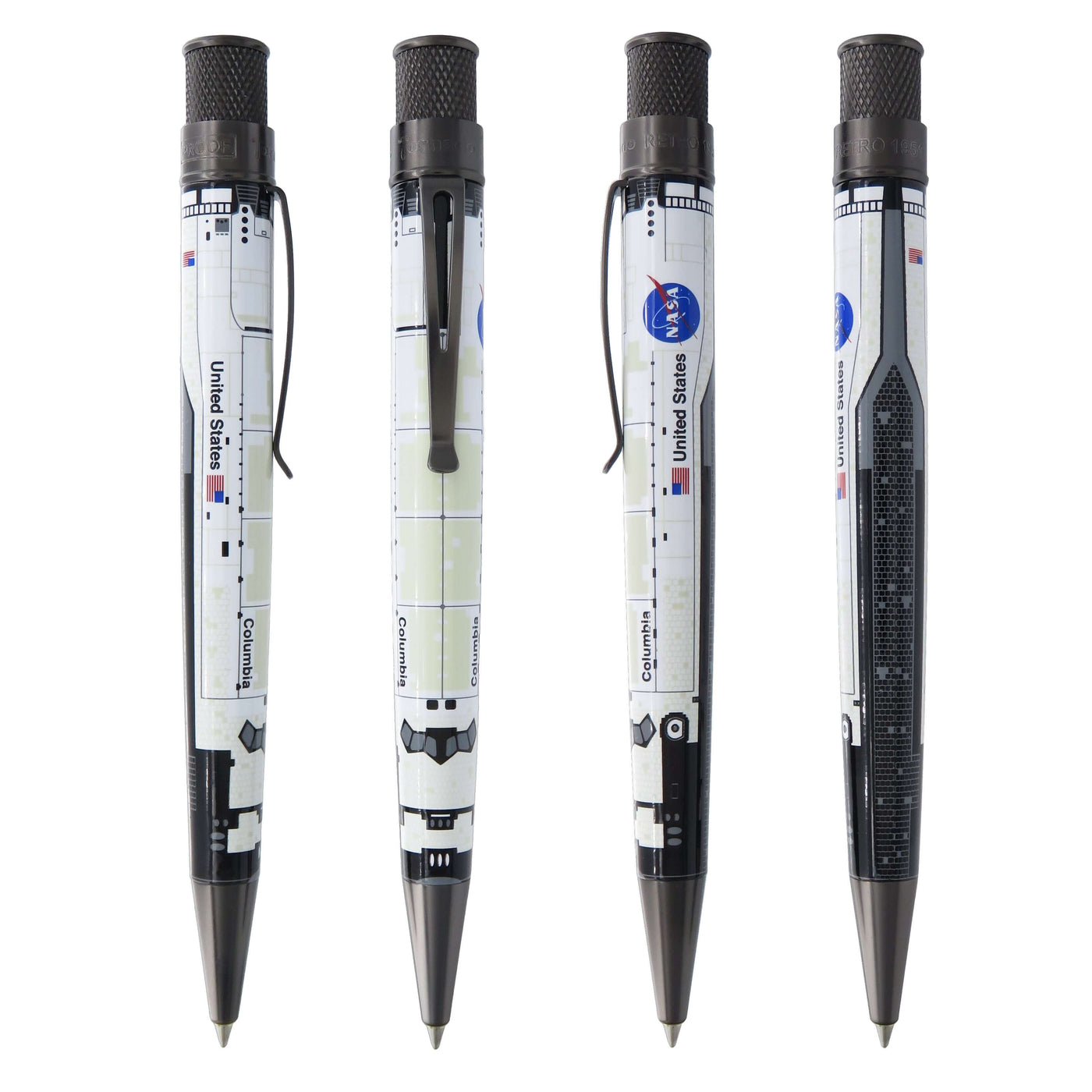 Retro 1951 Tornado Columbia Space Shuttle Rollerball Pen