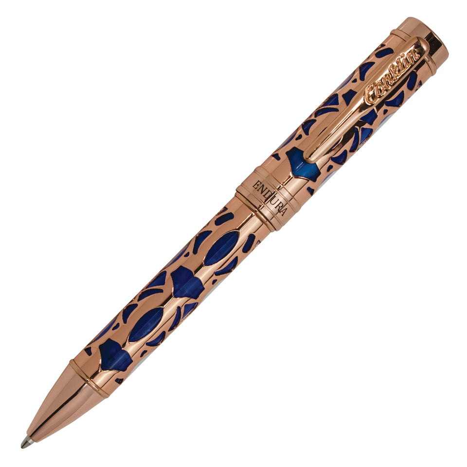 Conklin Endura Deco Crest Blue Ballpoint Pen