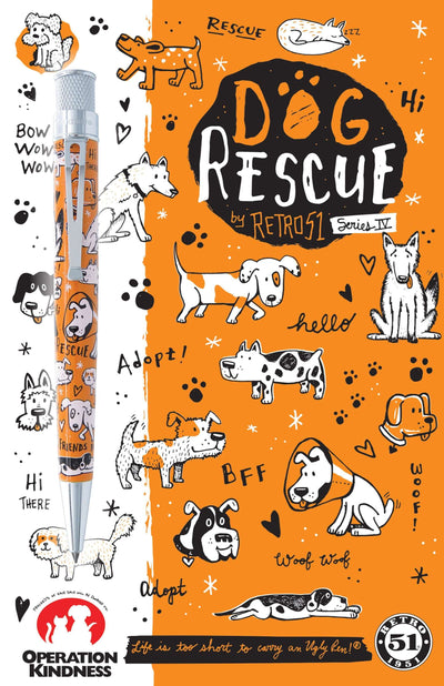 Retro 1951 Tornado Dog Rescue #4 Rollerball Pen