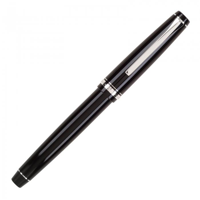 Pilot Falcon Black/Rhodium Fountain Pen | Pen Store | Pen Place