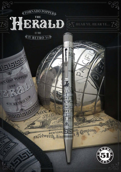 Retro 1951 Tornado Poppers Herald Rollerball Pen