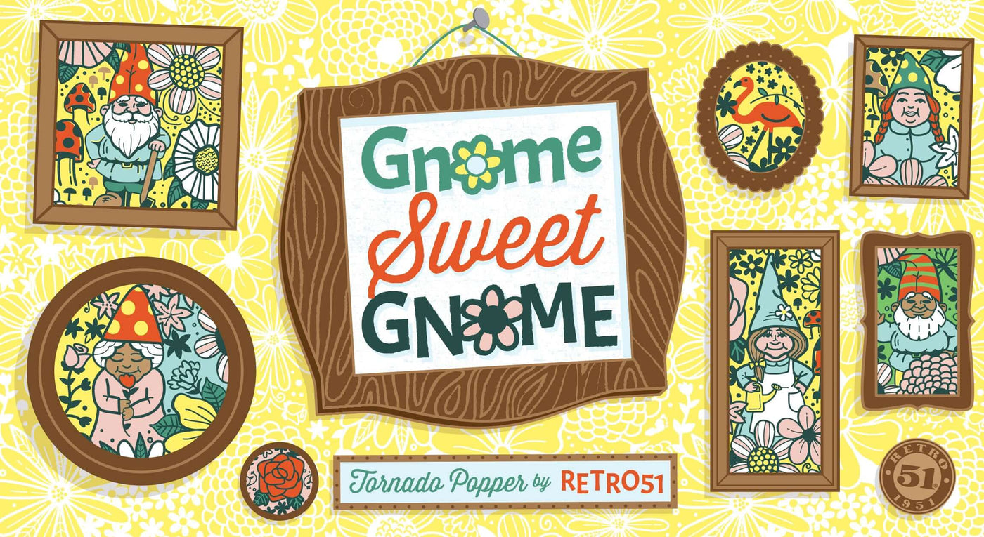 Retro 1951 Tornado Poppers Gnome Sweet Gnome Rollerball Pen