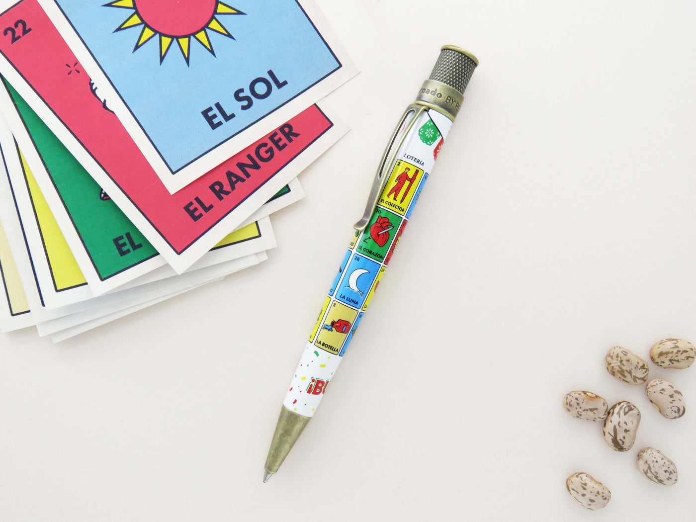 Retro 1951 Tornado Poppers Loteria Rollerball Pen