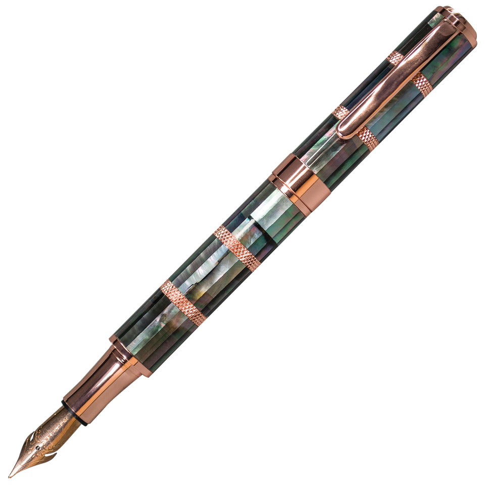 Monteverde Regatta Sport Mother Of Pearl Black & Rosegold Fountain Pen