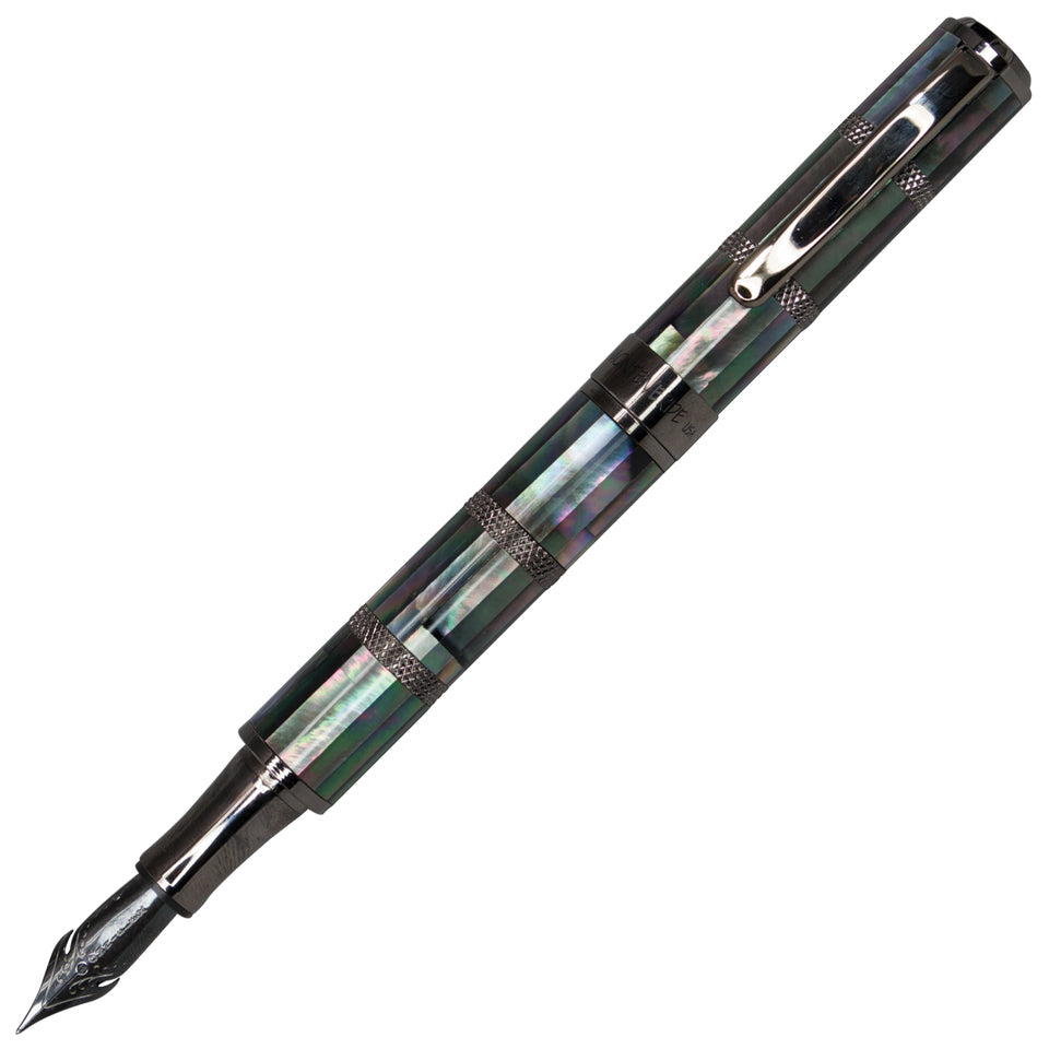 Monteverde Regatta Sport Mother Of Pearl Black & Gunmetal Fountain Pen