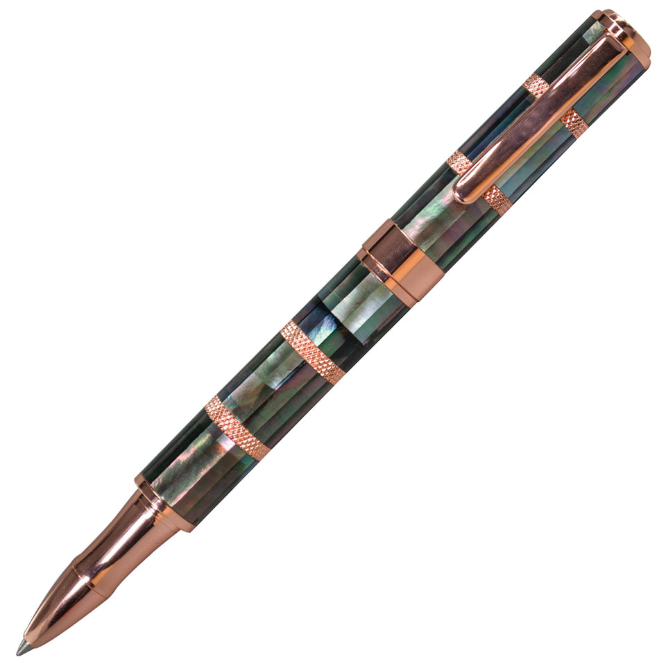 Monteverde Regatta Sport Mother Of Pearl Black & Rosegold Rollerball Pen