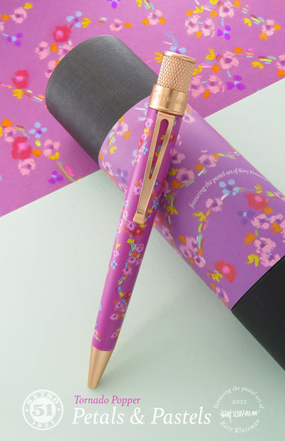 Retro 1951 Tornado Poppers Petals & Pastels Rollerball Pen