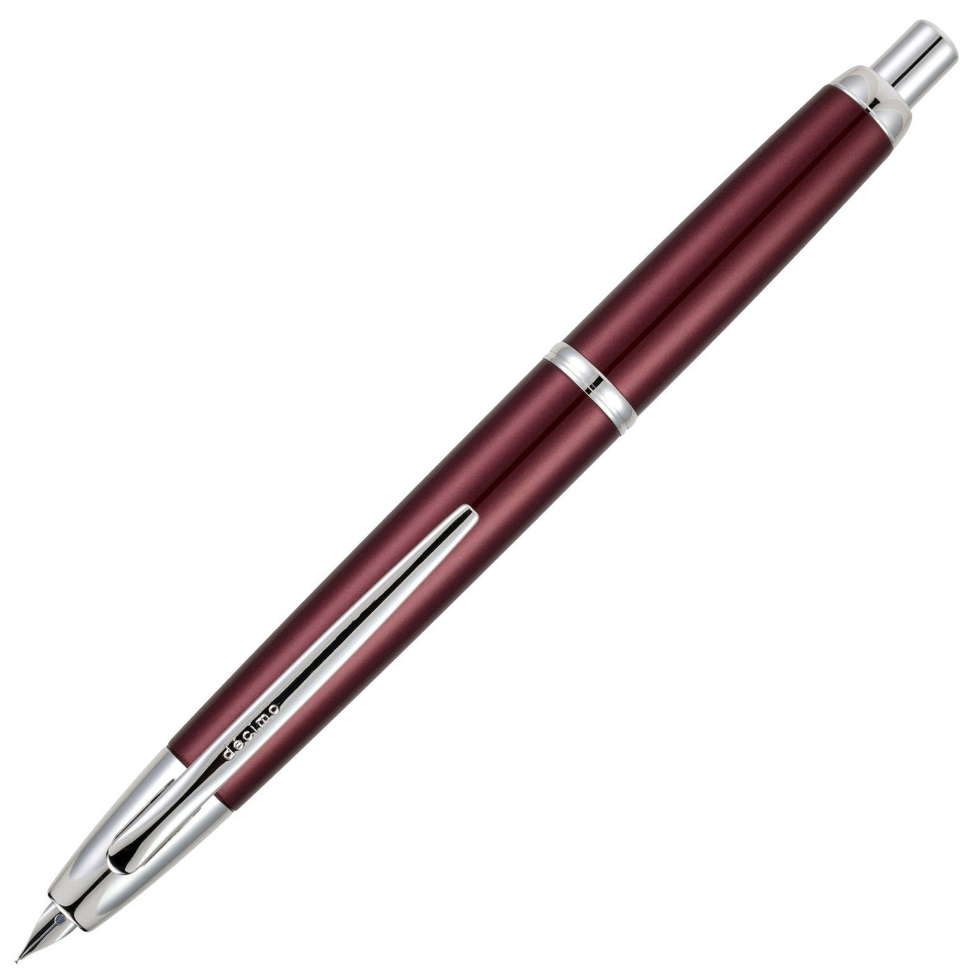 Pilot Vanishing Point Decimo Burgundy Fountain Pen | 65342 | Pen Place