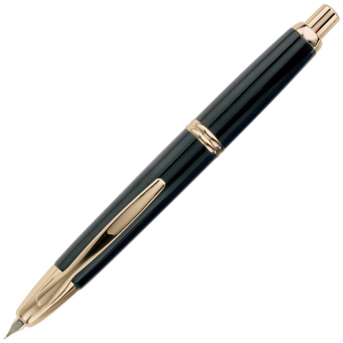 Pilot Vanishing Point Black/Gold Fountain Pen | Pen Store | Pen Place