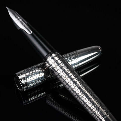 Pilot Sterling Silvern Ishidatami Fountain Pen