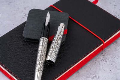 Pilot Sterling Silvern Ishidatami Fountain Pen