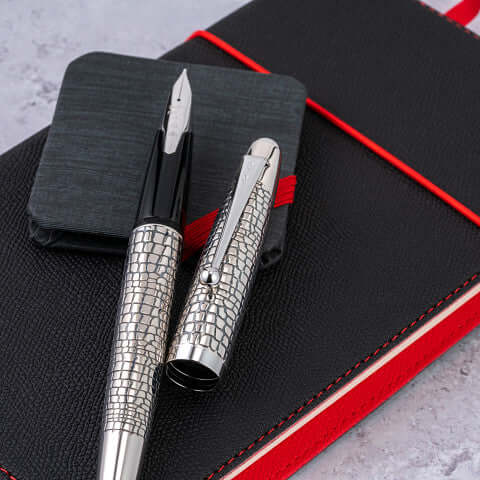 Pilot Sterling Silvern Ishidatami Fountain Pen