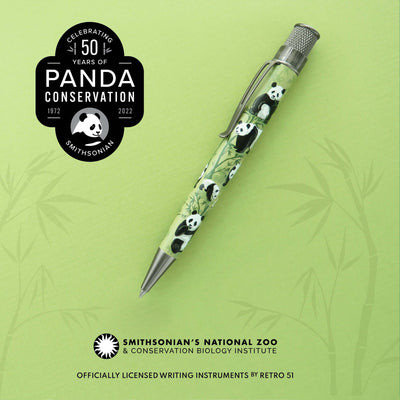 Retro 1951 Tornado Smithsonian National Zoo Panda Rollerball Pen