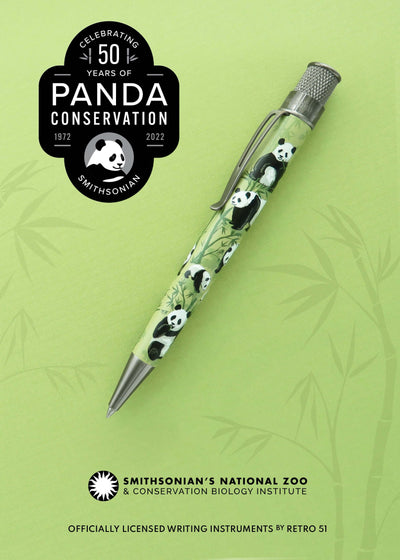 Retro 1951 Tornado Smithsonian National Zoo Panda Rollerball Pen