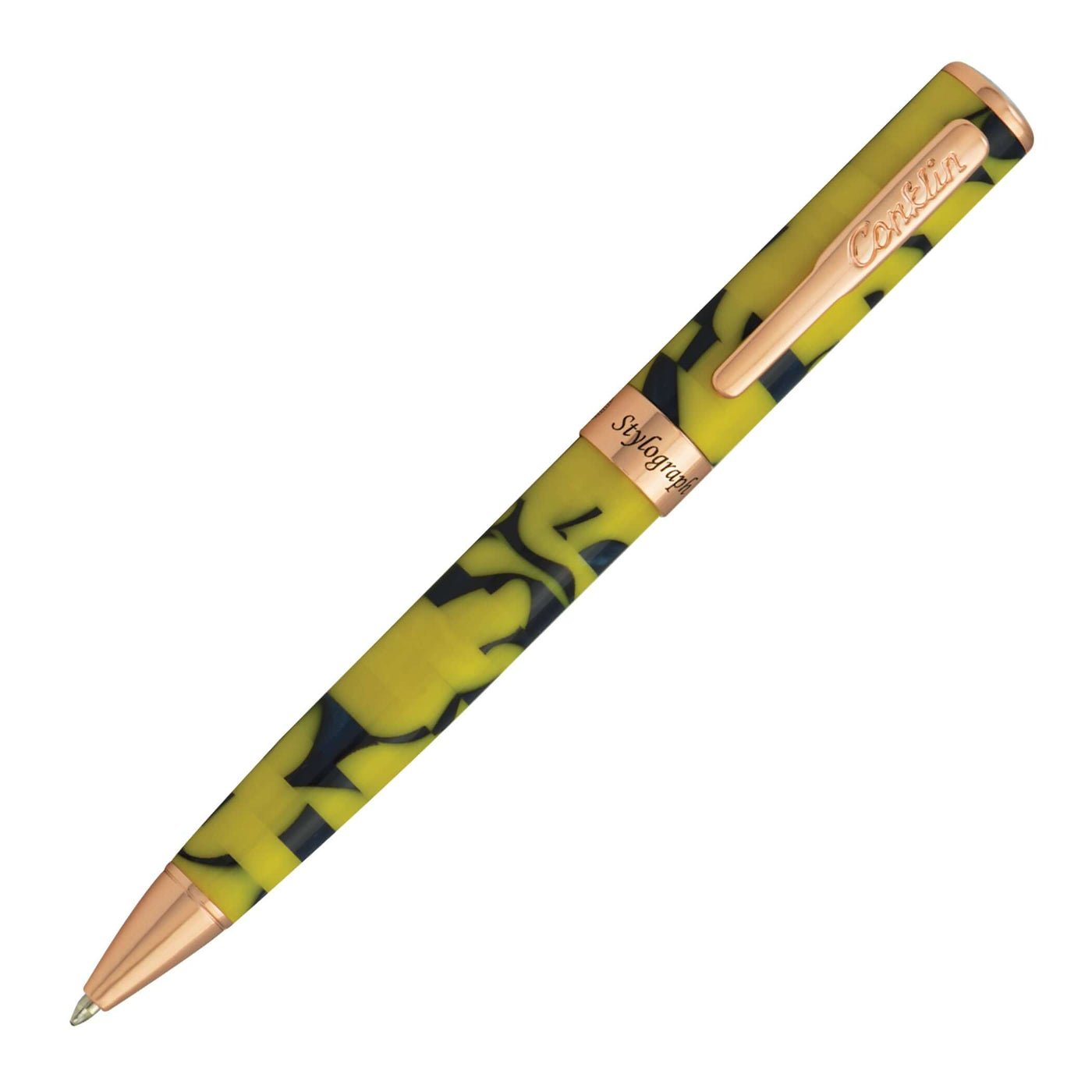 Conklin Stylograph Mosaic Yellow/Blue Ballpoint Pen