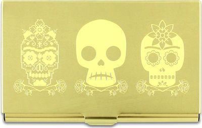 Acme Studio Card Case 3 Skulls | C2FK06BC | Pen Place