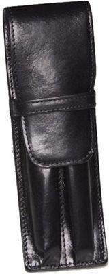 Aston Leather 2 Pen Holder Black | PEN2-BL | Pen Place