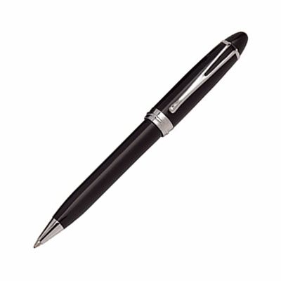 Aurora Ipsilon DeLuxe Black/Chrome Ballpoint Pen | B32/C | Pen Place