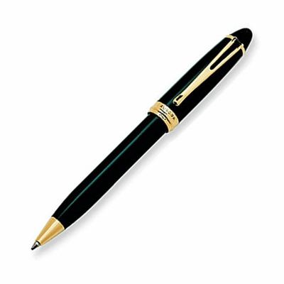 Aurora Ipsilon DeLuxe Black/Gold Ballpoint Pen | B32/N | Pen Place