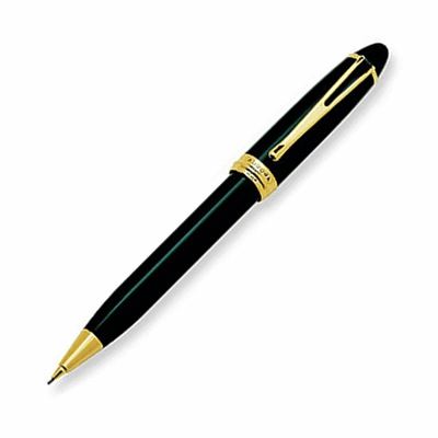 Aurora Ipsilon DeLuxe Black/Gold Mechanical Pencil | B52/N | Pen Place