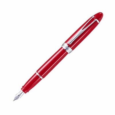 Aurora Ipsilon DeLuxe Red/Chrome Fountain Pen | B12/R | Pen Place