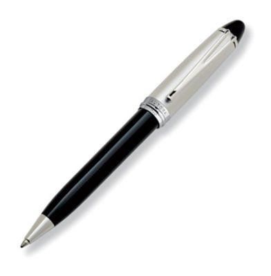 Aurora Ipsilon Metal Black w/ Chrome Cap Ballpoint Pen | B31C | Pen Place