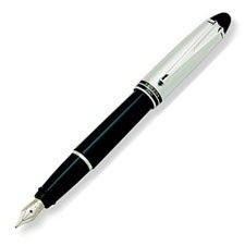 Aurora Ipsilon Metal Black w/ Chrome Cap Fountain Pen | B11C | Pen Place