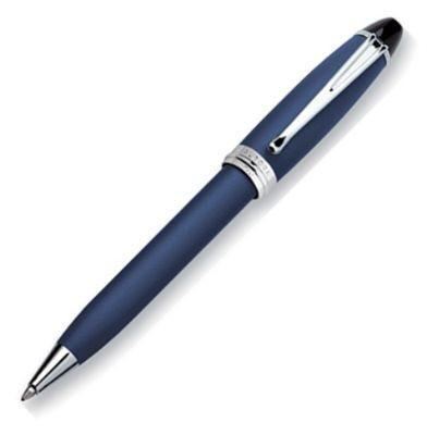 Aurora Ipsilon Satin Blue Ballpoint Pen | B30/B | Pen Place