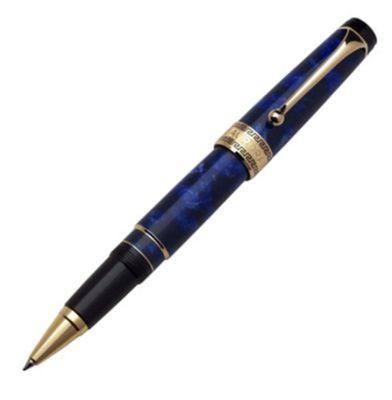 Aurora Optima Auroloide Gold Blue Rollerball Pen | 975/BA | Pen Place