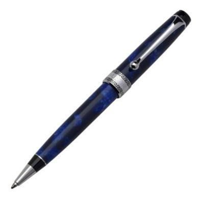 Aurora Optima Auroloide Silver Blue Ballpoint Pen | 998CBA | Pen Place