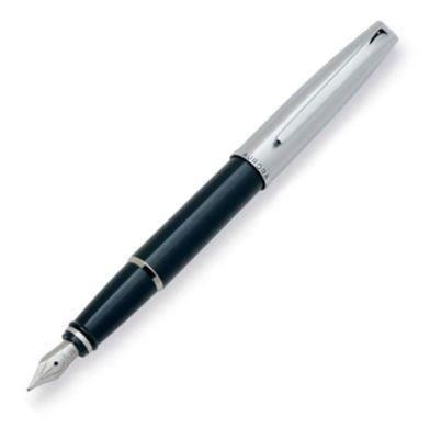 Aurora Style Metal Black Chrome Fountain Pen | E05 | Pen Place