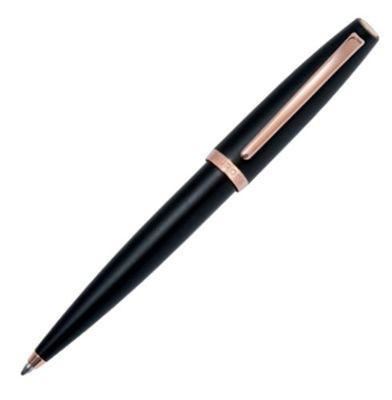 Aurora Style Rose Gold Black Matte Ballpoint Pen | E40PN | Pen Place