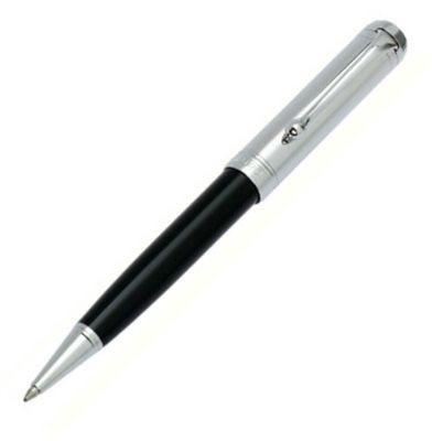 Aurora Talentum Chrome Black Ballpoint Pen | D31CN | Pen Place