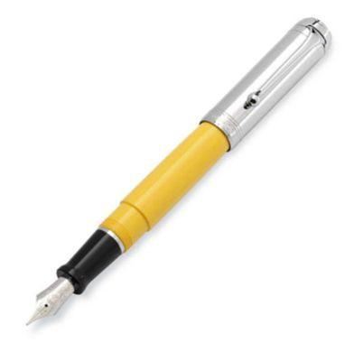 Aurora Talentum Chrome Yellow Fountain Pen | D11CY | Pen Place