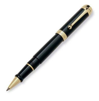 Aurora Talentum Classic Black Gold Rollerball Pen | D72N | Pen Place