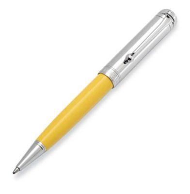 Aurora Talentum Yellow w/ Chrome Cap Ballpoint Pen | D31CY | Pen Place