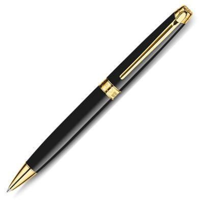 Caran d'Ache Leman Black Gold Ballpoint Pen | 4789.282 | Pen Place