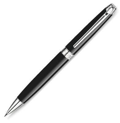Caran d'Ache Leman Black Silver Mechanical Pencil | 4769.782 | Pen Place
