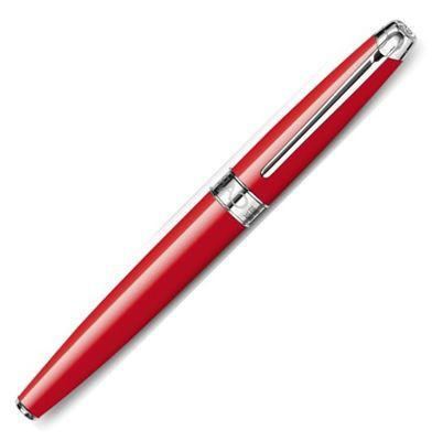 Caran d'Ache Leman Red Silver Rollerball Pen | 4779.770 | Pen Place