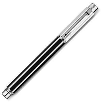 Caran d'Ache Varius China Lacquer Black and Silver Rollerball Pen | 4470.020 | Pen Place