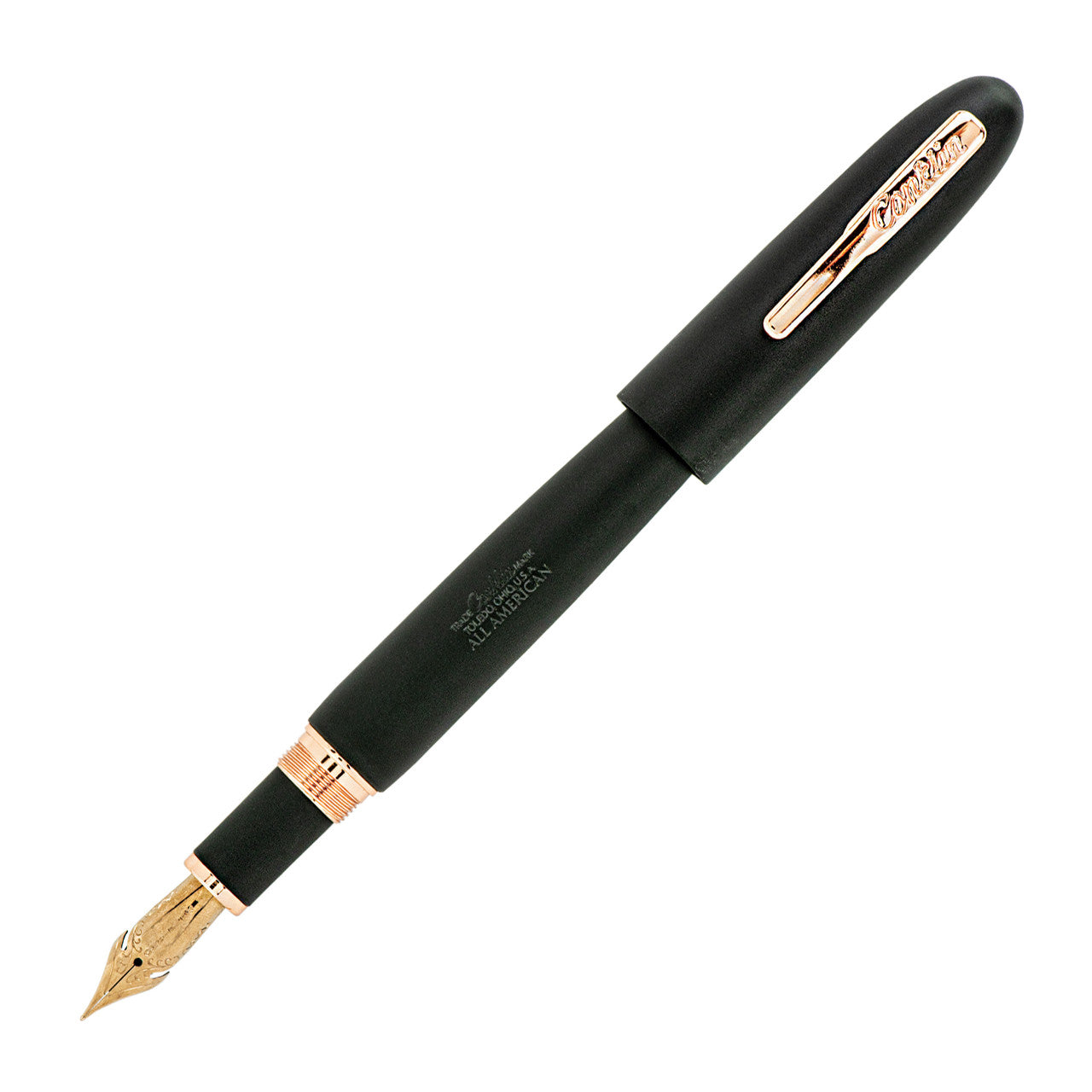 Conklin All American Matte Black Rosegold L.E. Fountain Pen