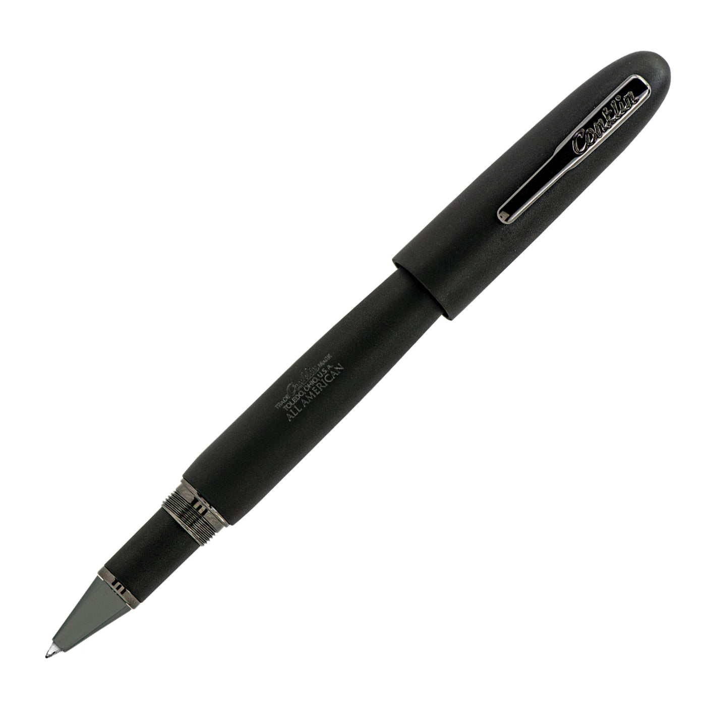 Conklin All American Matte Black Gunmetal L.E. Rollerball Pen