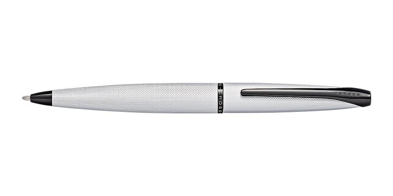 Cross ATX Brushed Chrome Diamond Pattern Ballpoint Pen | 882-43 | Pen Place