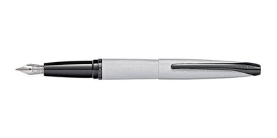 Cross ATX Brushed Chrome Diamond Pattern Fountain Pen | 886-43MS | Pen Place