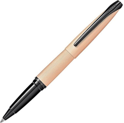 Cross ATX Brushed Rose Gold PVD Diamond Pattern Rollerball Pen | 885-42 | Pen Place